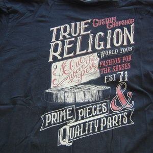 True Religion Black t-shirt size L